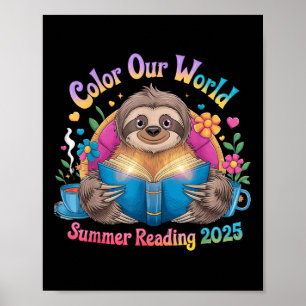 Poster Colore Nosso Programa Mundial De Leitura De Verão