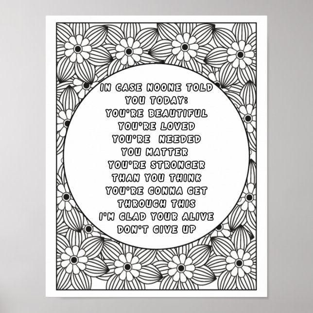 Poster Colore seu mundo: Matizes vibrantes de positividad (Frente)