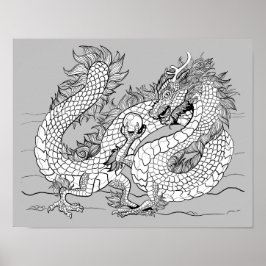 Poster Colore seu próprio Dragão Pérola