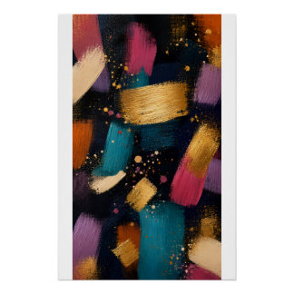 Pôster Colorful Abstract Expression