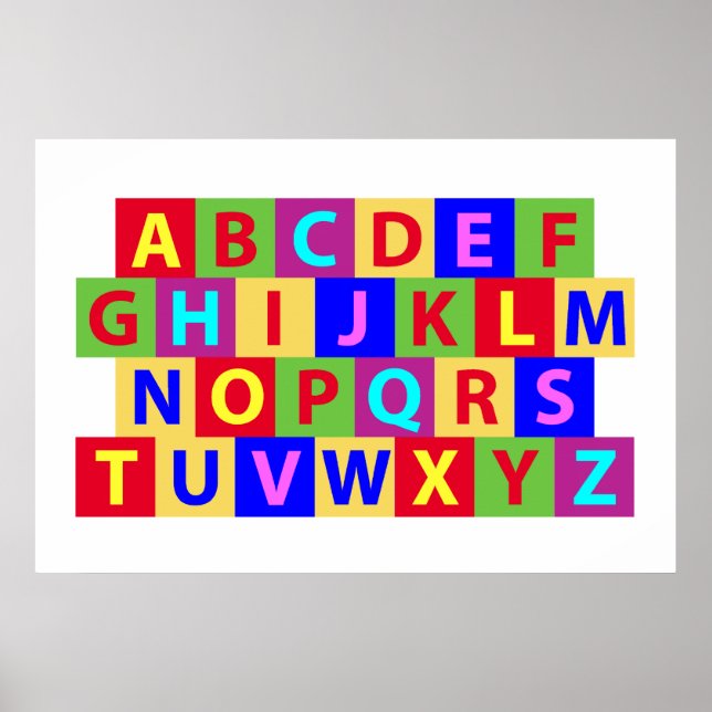 Poster Colorful Alphabet (Frente)