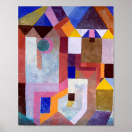 Pôster Colorful Architecture : Paul Klee 1917