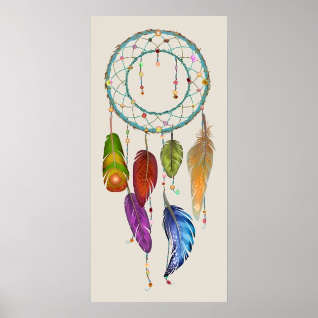 Pôster Colorful Dream Catcher (Frente)