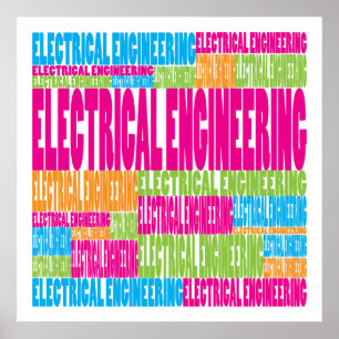 Pôster Colorful Electrical Engineering
