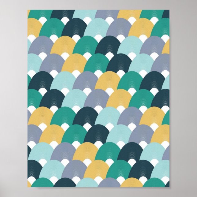 Poster Colorful Geometric Pattern  (Frente)