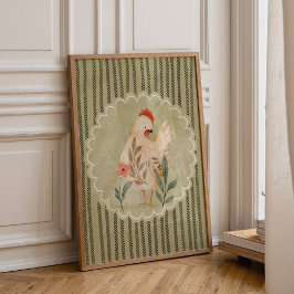 Poster Colorful Hen Nursery Wall Art