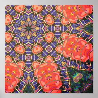 Poster Colorful Kaleidoscope Pattern