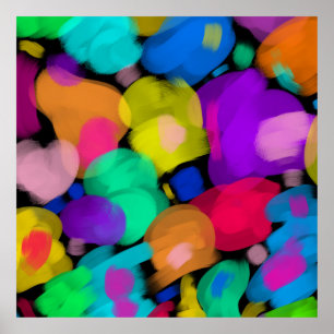 Poster Colorful watercolor print