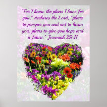 COLORFUL WILDFLOWER JEREMIAH 29:11 ORIGINAL