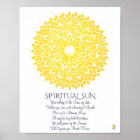 Colorida Amarelo espiritual Sun Mandala