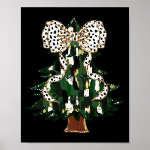 Poster Colorida Arco Coquette Engraçado Árvore de Natal G