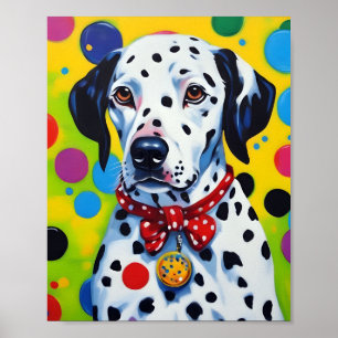 Poster Colorida Canine Dalmatian