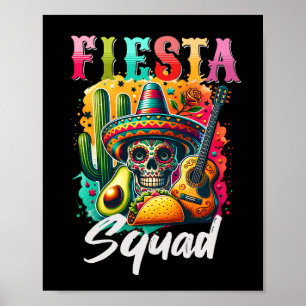 Poster Colorida Cinco de Mayo Fiesta Squad design