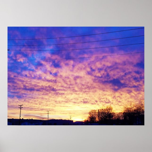Poster Colorida Indiana Sunset (Frente)