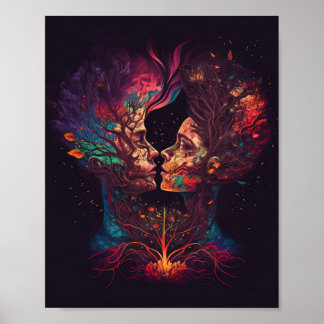Poster Colorida Soulmate : Um sentimento e amor enraizado