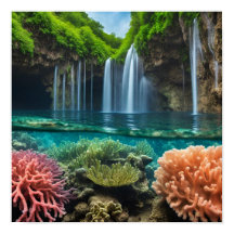 Coloridas de águas tropicais