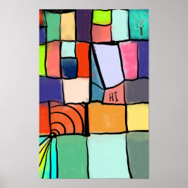 Poster Colorido, alegre, acolhedor, brilhante