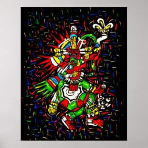 Poster colorido de Kukulcan