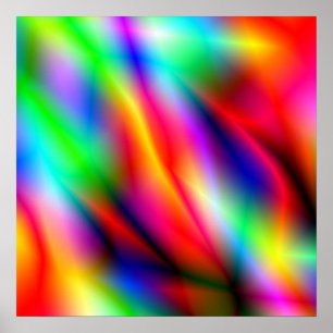 Poster colorido do quadrado da abstracção