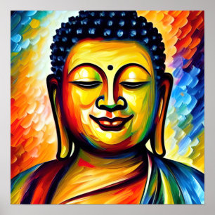 Poster Colorido Lord Buddha