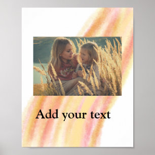 Poster Colorido minimalista abstrato editável adicione se