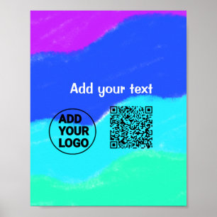 Poster Colorido simples adicione sua imagem de texto de l