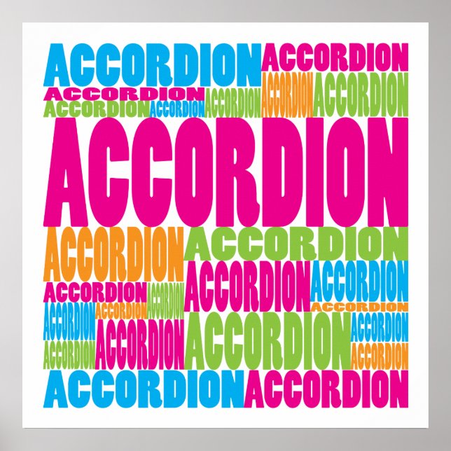 Poster Colorir Accordion (Frente)