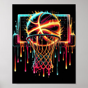 Poster Colorir Basquete Colorido Colorir Coluna Lâmpada C