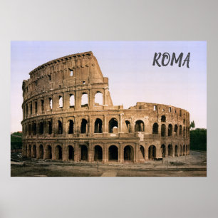 Poster Coloseu em Roma (c. 1900)