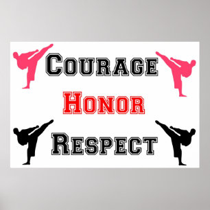 Poster colossal do karaté