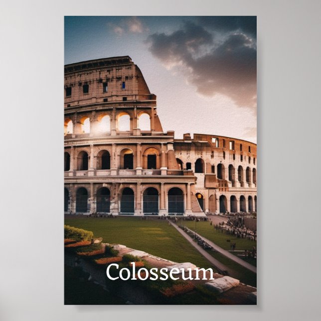 Poster Colosseum: A Maravilha Majestosa de Roma (Frente)