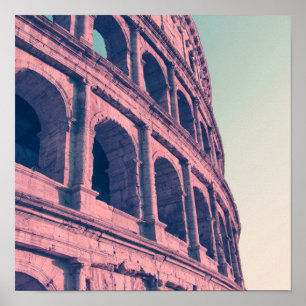 Poster Colosseum em Roma. 3 romanos estratificados