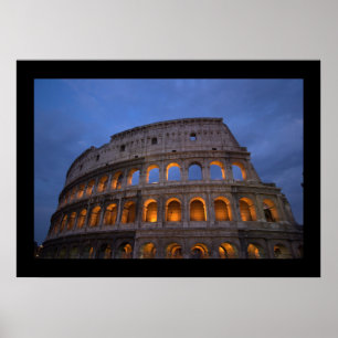Poster Colosseum romano na noite