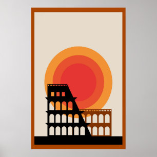 Poster Colosseum Unedited Vintage Photos Old Aestic