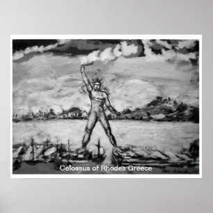 Poster Colósso da Grécia Rodes por Ben Schneider