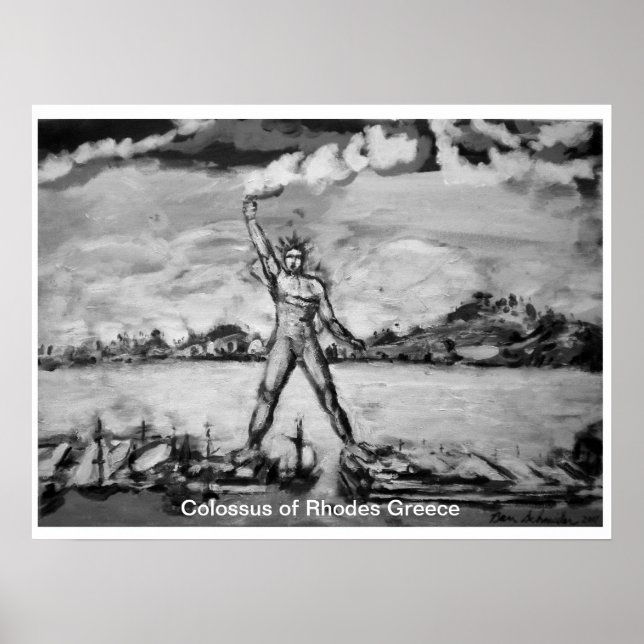 Poster Colósso da Grécia Rodes por Ben Schneider (Frente)