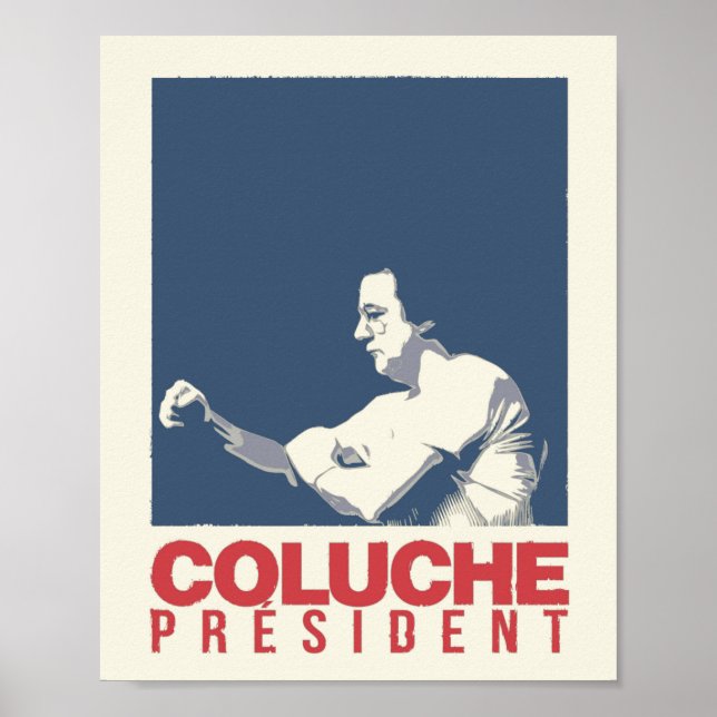 Poster Coluche Président (Frente)
