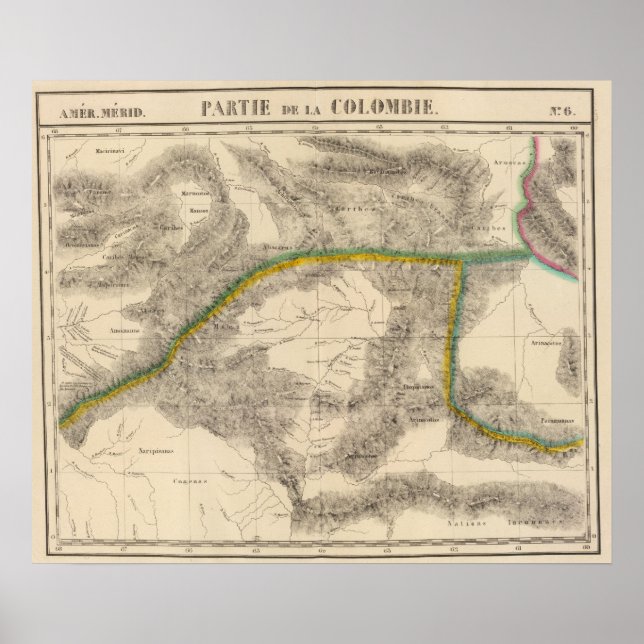 Pôster Colúmbia, América do Sul 6 (Frente)