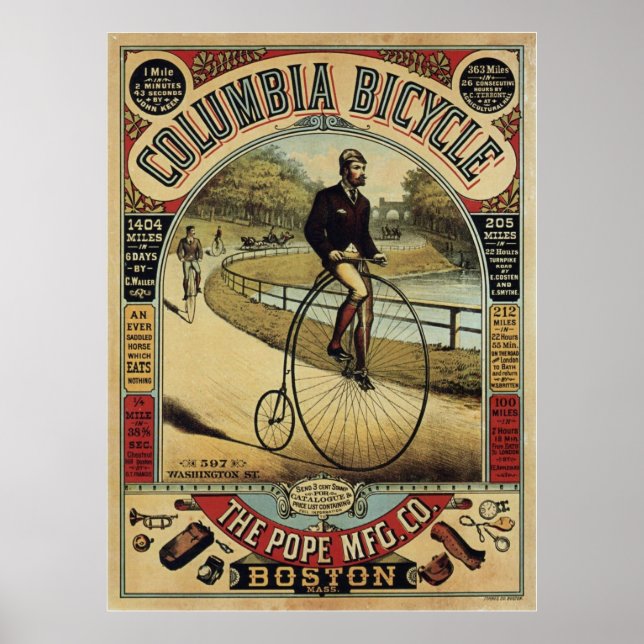 Poster Columbia Bicicleta (Frente)