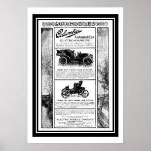 Poster Columbia Car 1903 Anúncio