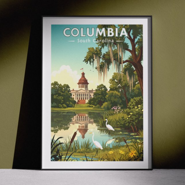 Poster Columbia Carolina do Sul Antiga (Criador carregado)