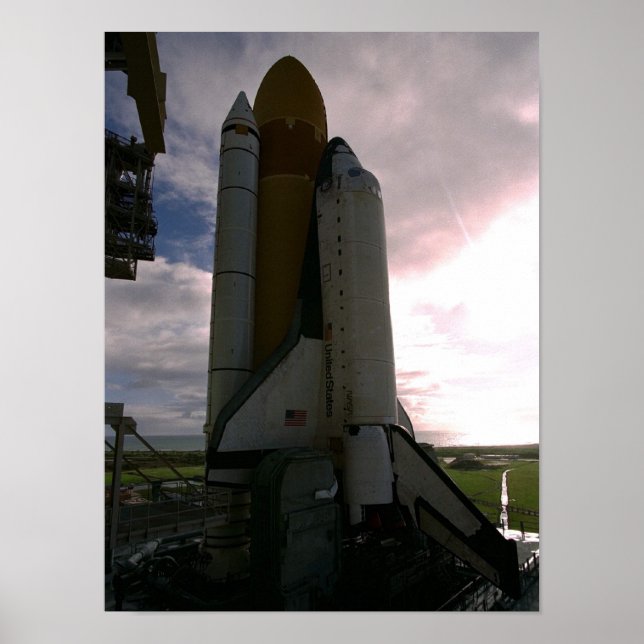 Pôster Colúmbia do Caudal Espacial (STS-94) (Frente)