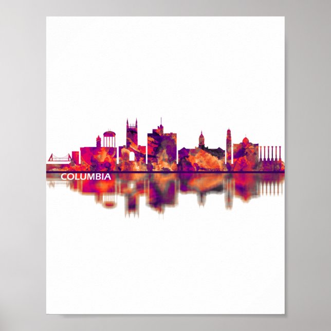 Poster Columbia Missouri Skyline (Frente)