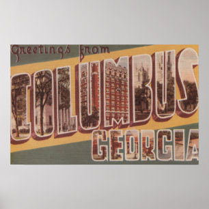 Pôster Columbo, Geórgia - grandes cenas 2 da letra