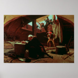 Poster Columbo nas correntes, 1863