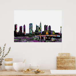 Pôster Columbus, Ohio, em grafite