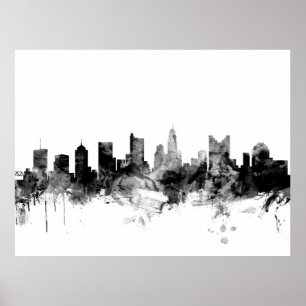 Poster Columbus Ohio Skyline