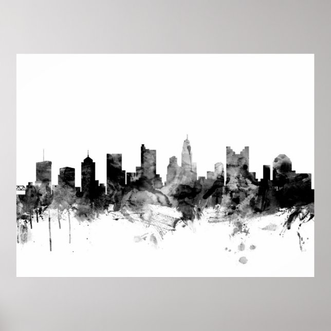 Poster Columbus Ohio Skyline (Frente)