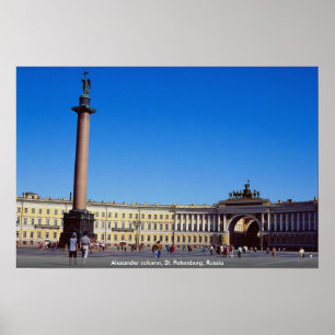 Pôster Coluna de Alexander, St Petersburg, Rússia