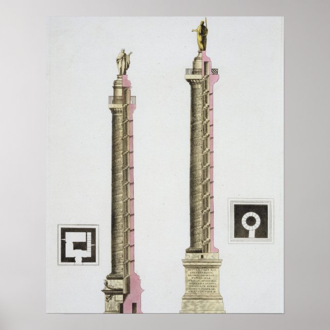 Pôster Coluna de Trajan, Roma, de Le Costume Ancien et (Frente)